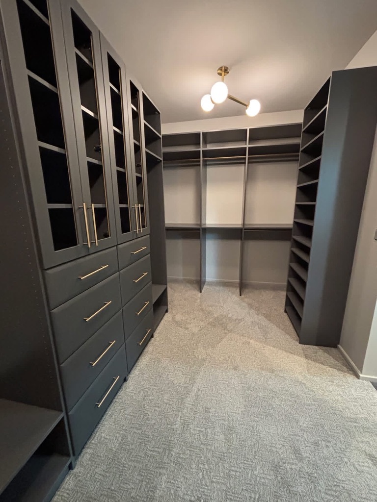 Graphite Walk-In with Glass Doors