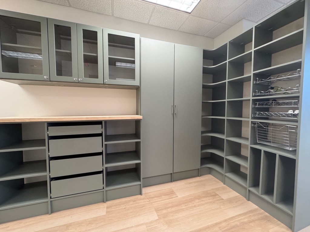 Sage Green Custom Storage Room